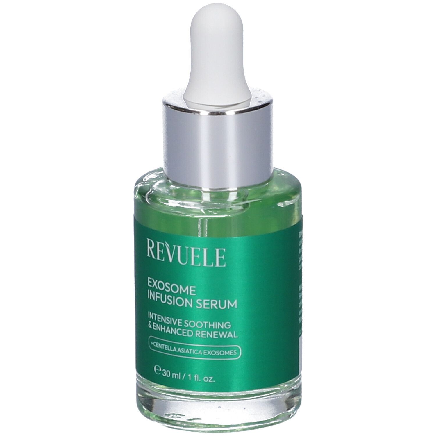 Siero all'infusione di esosomi Revuele con contagocce in flacone di vetro. 30ml.