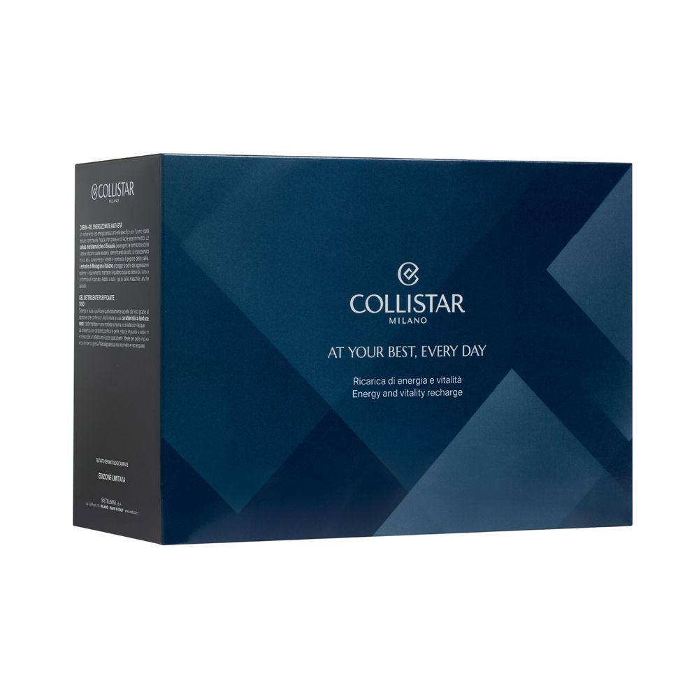 Scatola regalo Collistar con motivo geometrico.