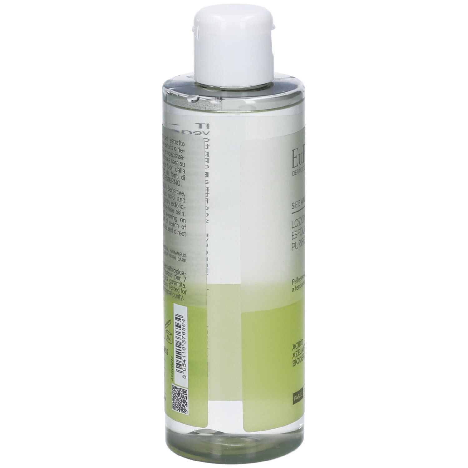Eucerin DermatoCLEAN Acqua Micellare, flacone da 200 ml con tappo flip-top bianco.