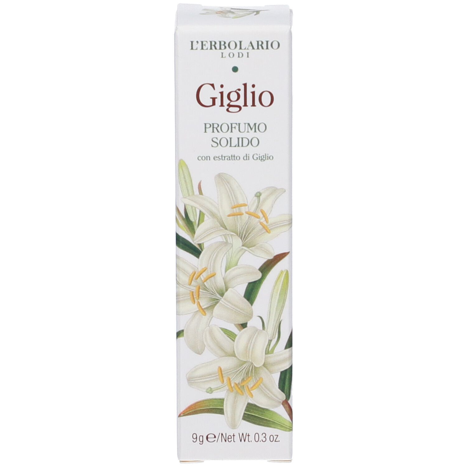 Confezione per profumo solido L'Erbolario Giglio, 9g.