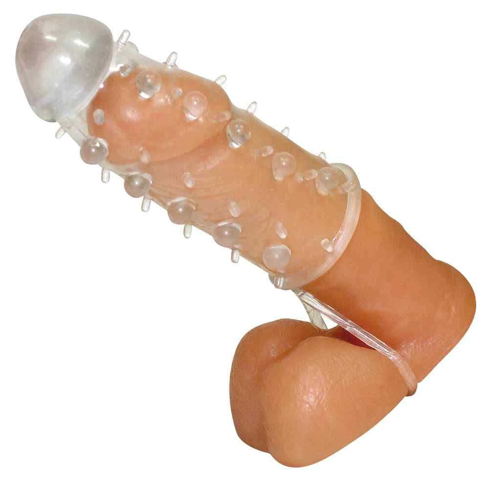 Crystal - Guaina peniena trasparente con anello testicolare