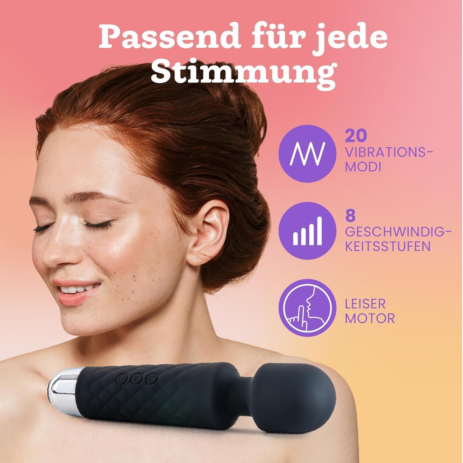 Oliver James Vibratore per donne – Silenzioso e potente, colore nero