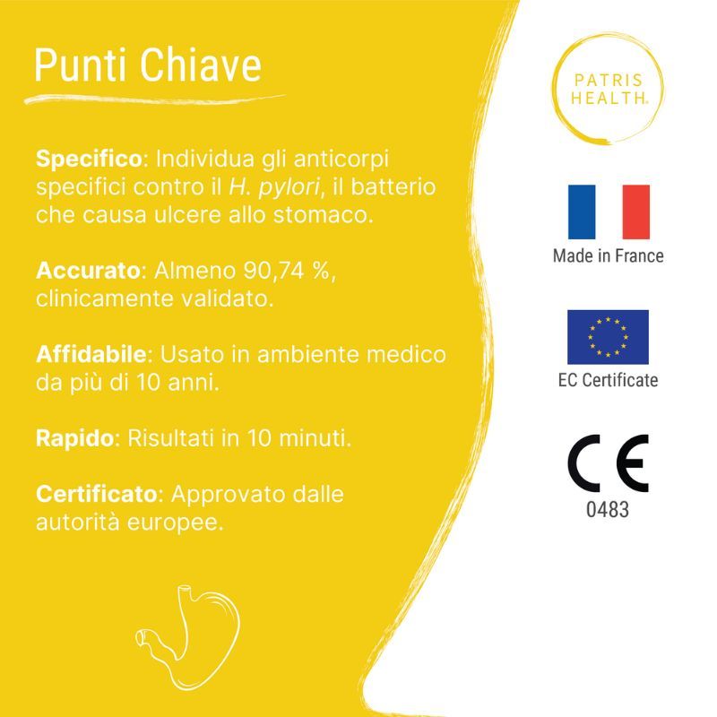 Test per l’Helicobacter pylori Patris Health®