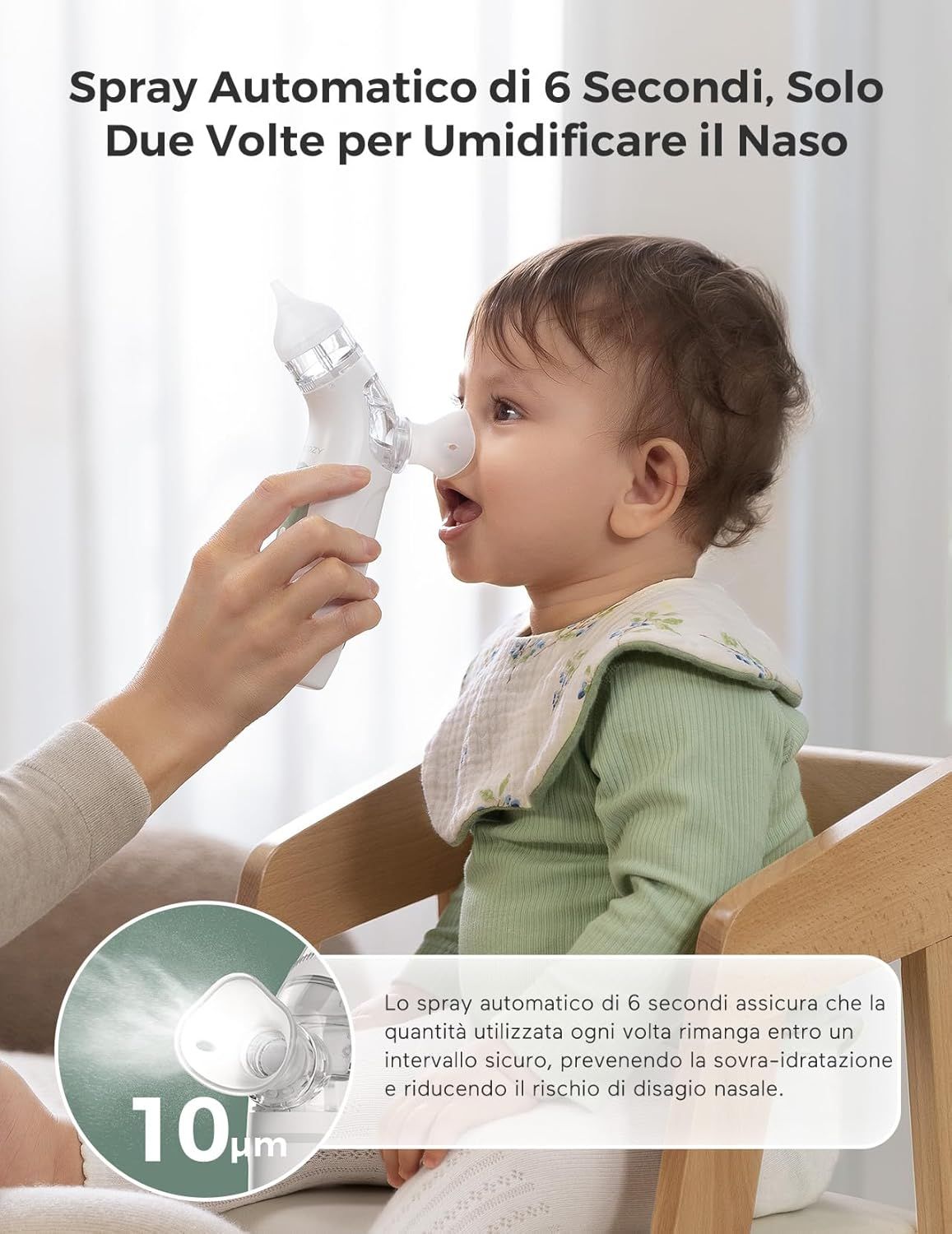 Aspiratore nasale elettrico per bambini Momcozy BreezyClear