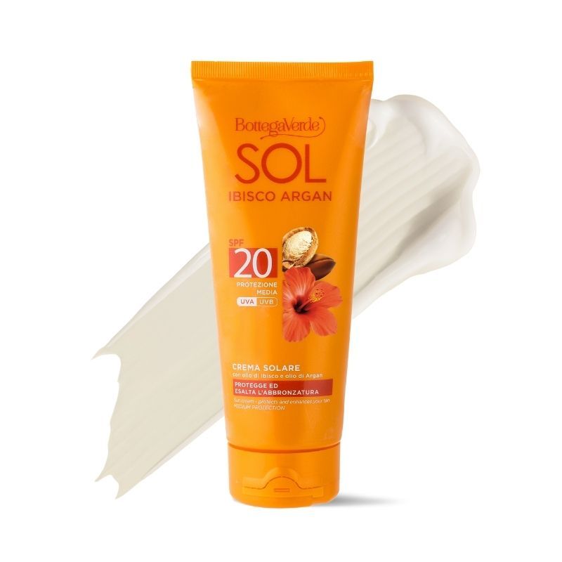 Bottega Verde SOL Ibisco Argan - Crema solare - protezione media SPF20