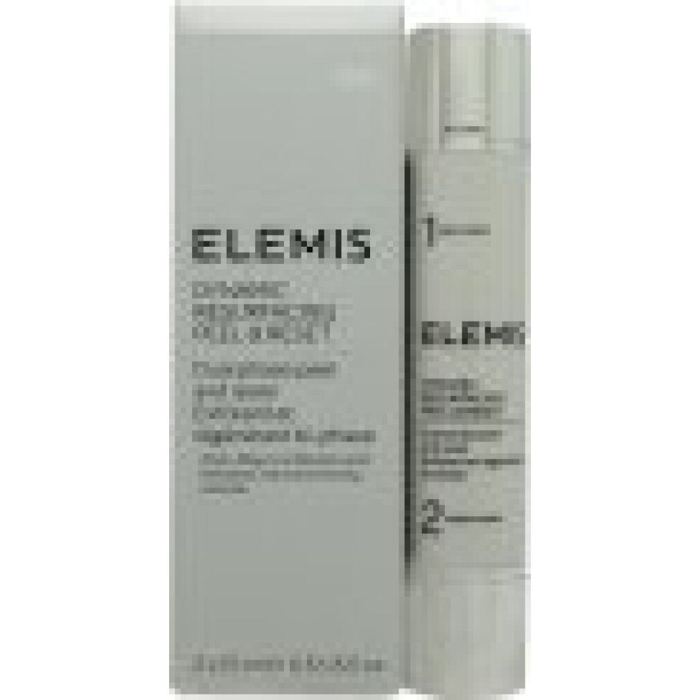 Flacone del prodotto e confezione. Scritta: DYNAMIC RESURFACING PEEL & RESET. Prodotto anti-età. Sfondo grigio.