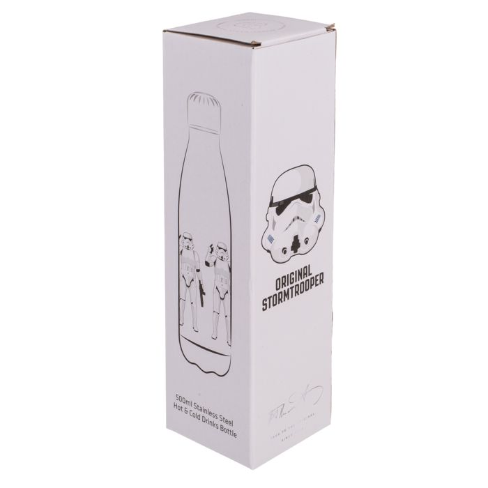 Confezione bianca con disegno di una borraccia e casco di Stormtrooper. Scritta: Original Stormtrooper.