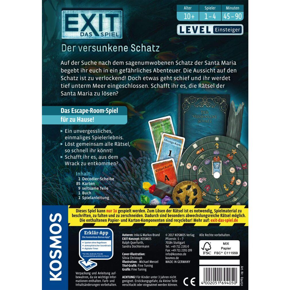 kosmos exit - The Game - The Sunken Treasure, Party Game