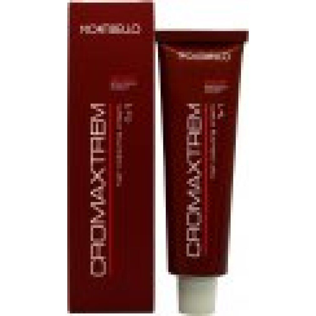 Crema colorante per capelli e confezione. Marchio Montibello, nome prodotto Cromatrem. Tonalità 1+1.