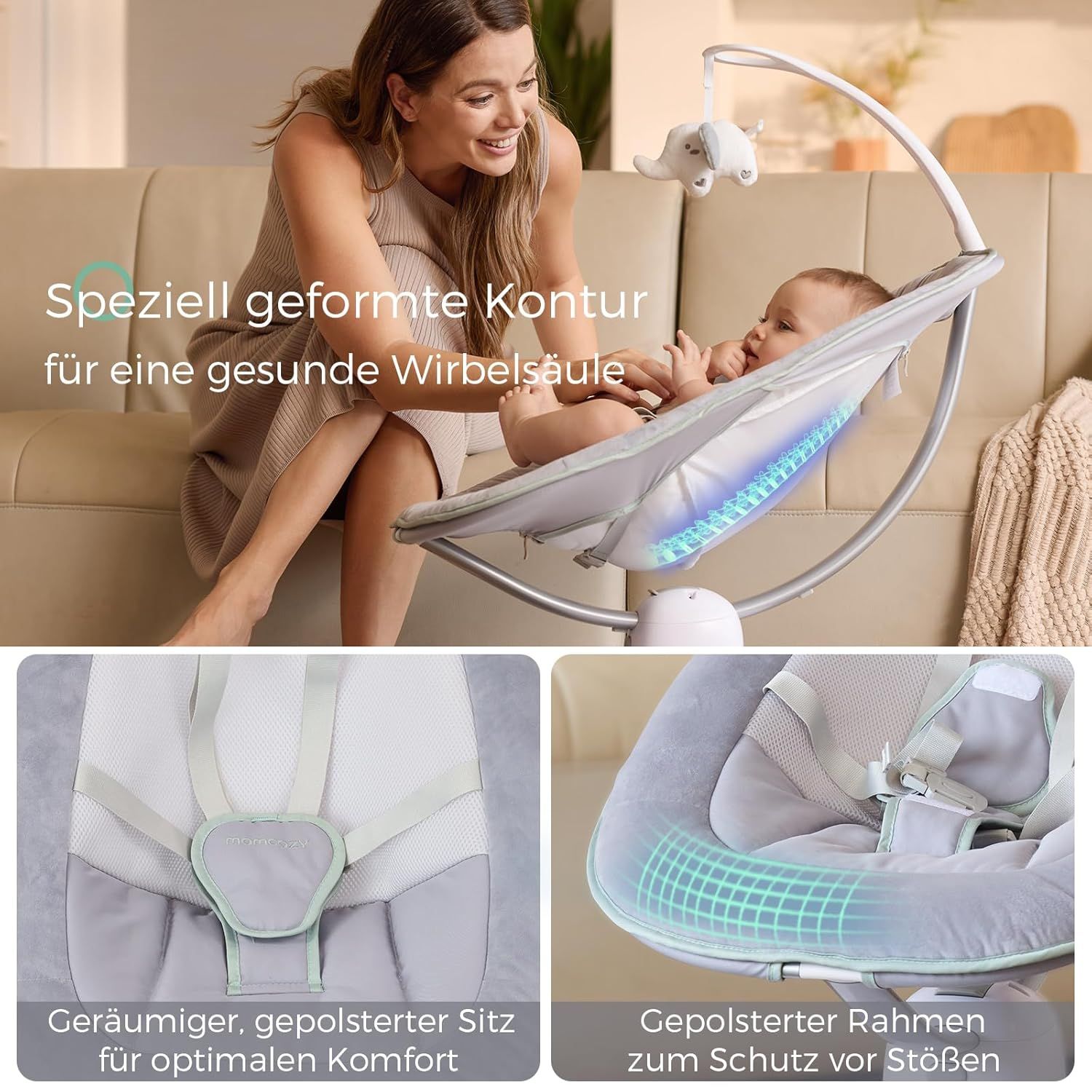 Sdraietta per bambini Momcozy CocoSway