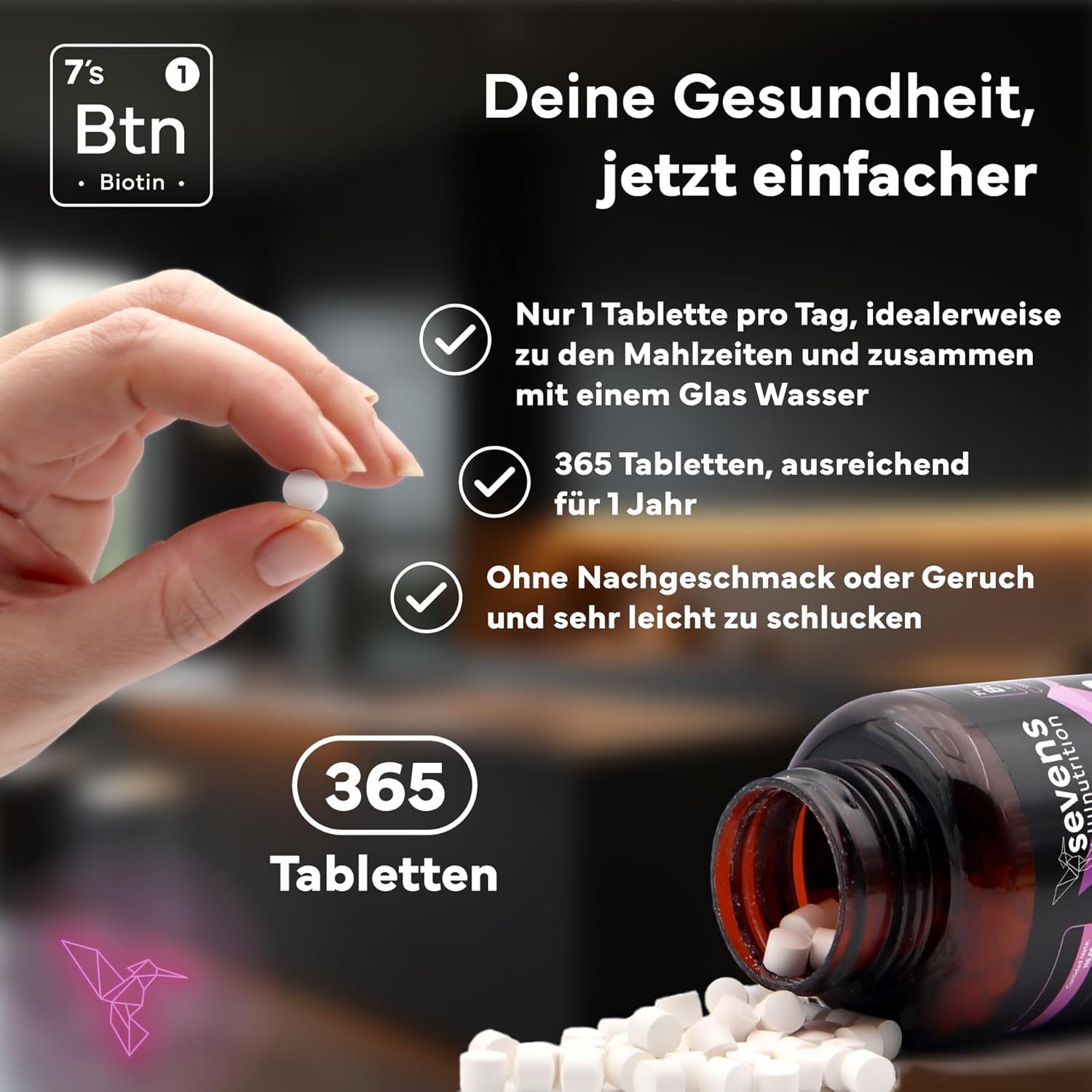 SEVENS NUTRITION Compresse di Biotina