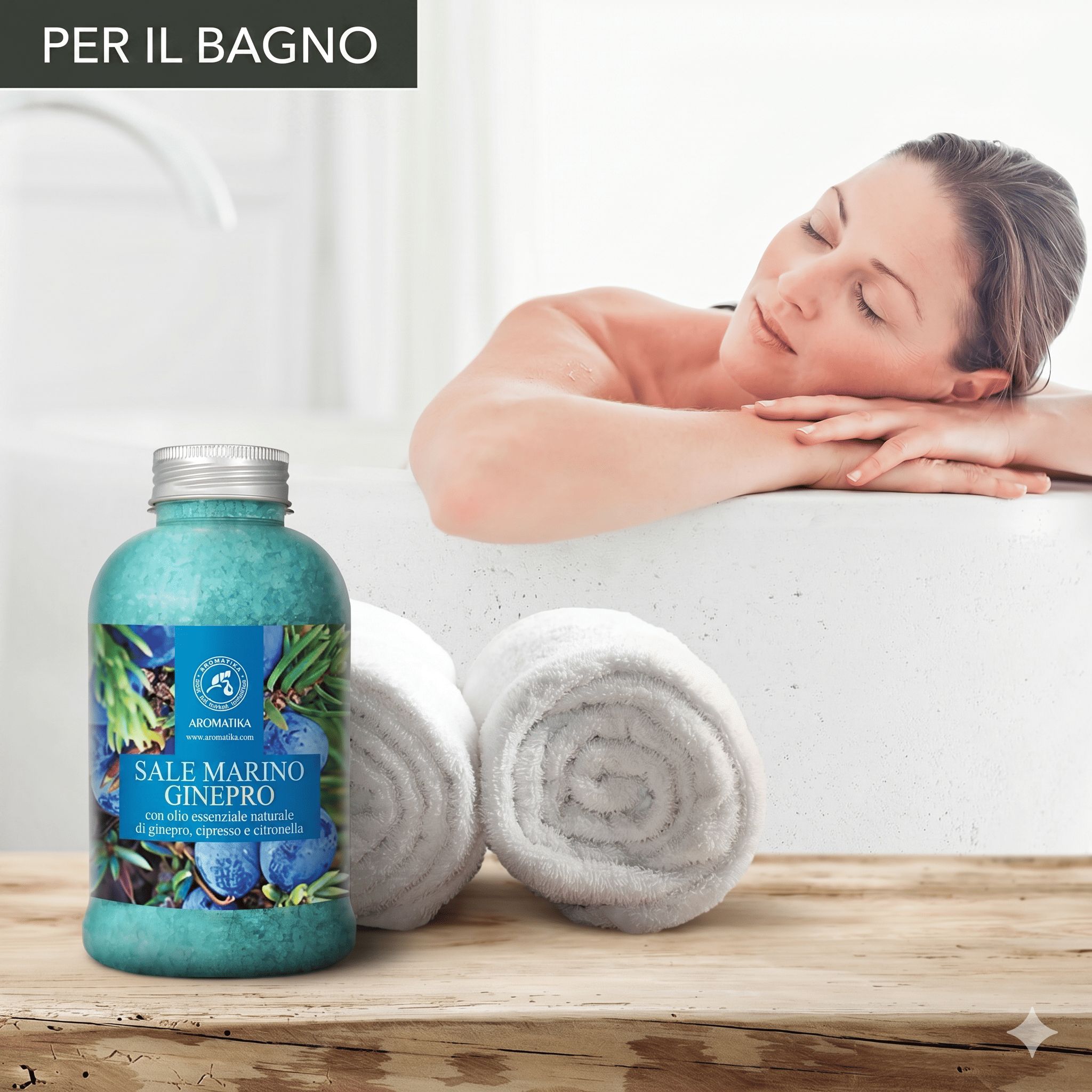 Sale da bagno AROMATIKA “Ginepro”