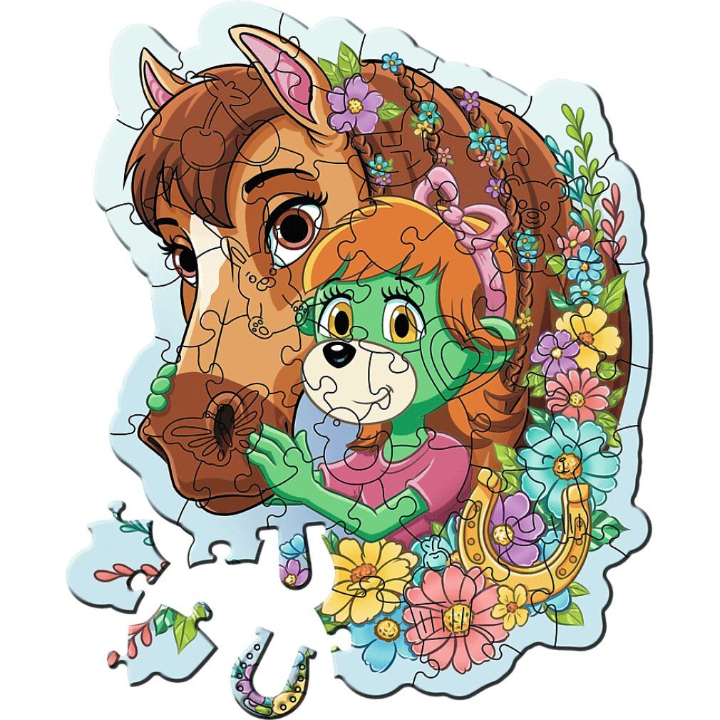 Puzzle di contorno Treflici: Happy Family 50 pezzi