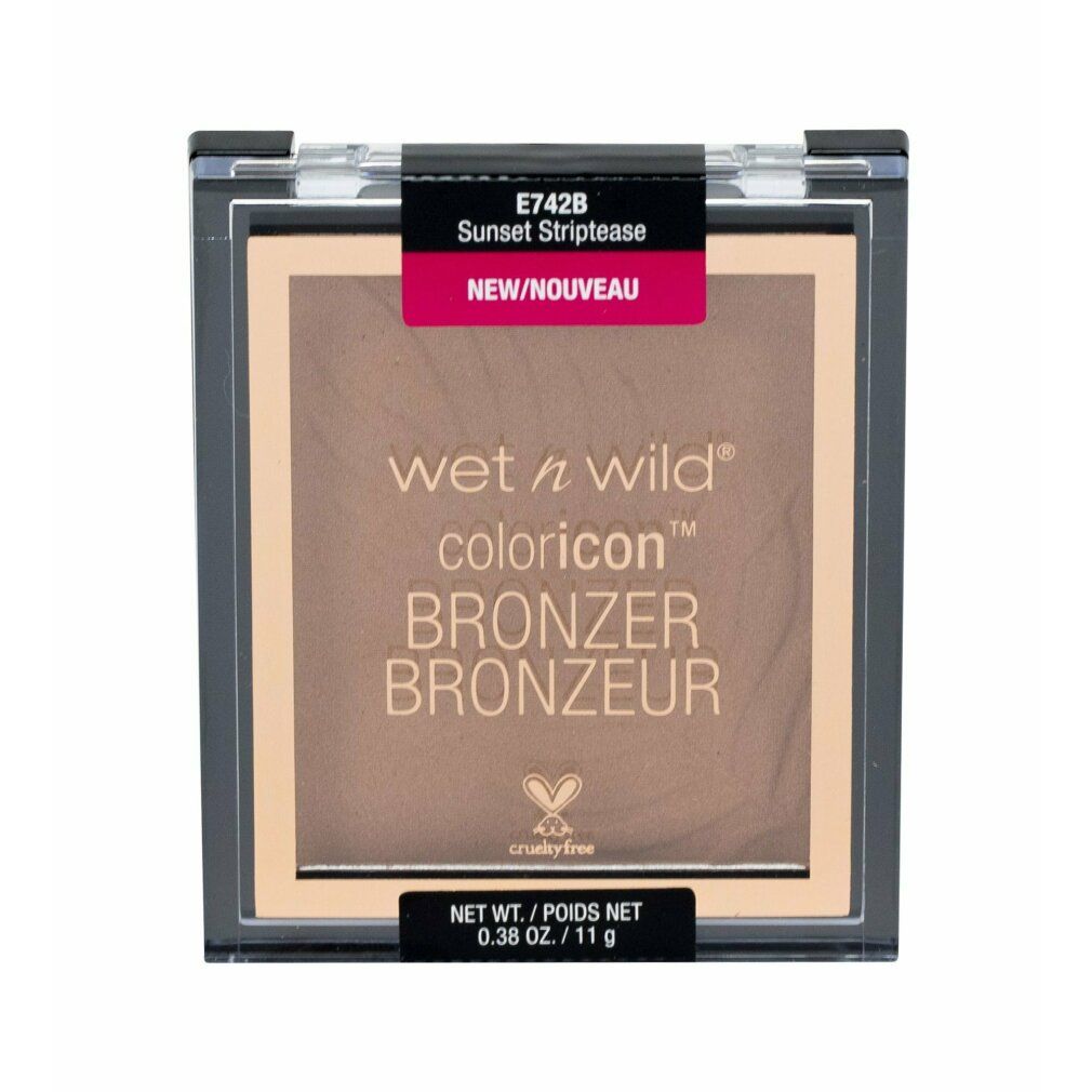 Bronzer Wet n Wild in confezione quadrata. Nome prodotto e tonalità visibili. Logo cruelty-free.