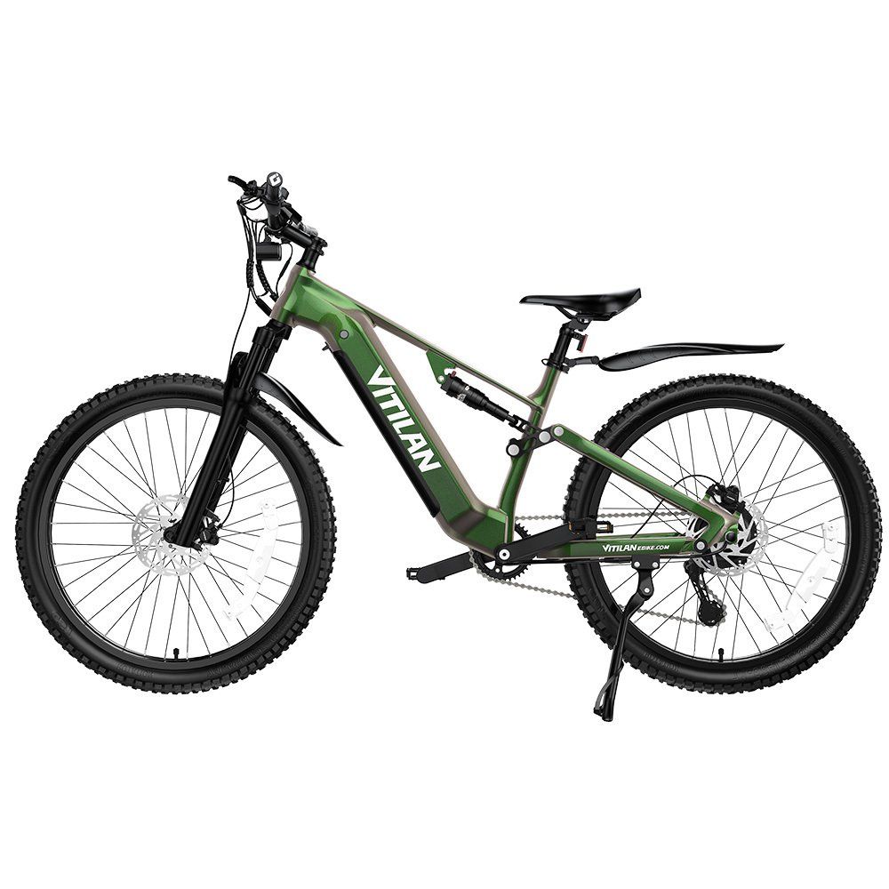 VITILAN M5 Bicicletta elettrica full suspension, batteria da 48V 15Ah