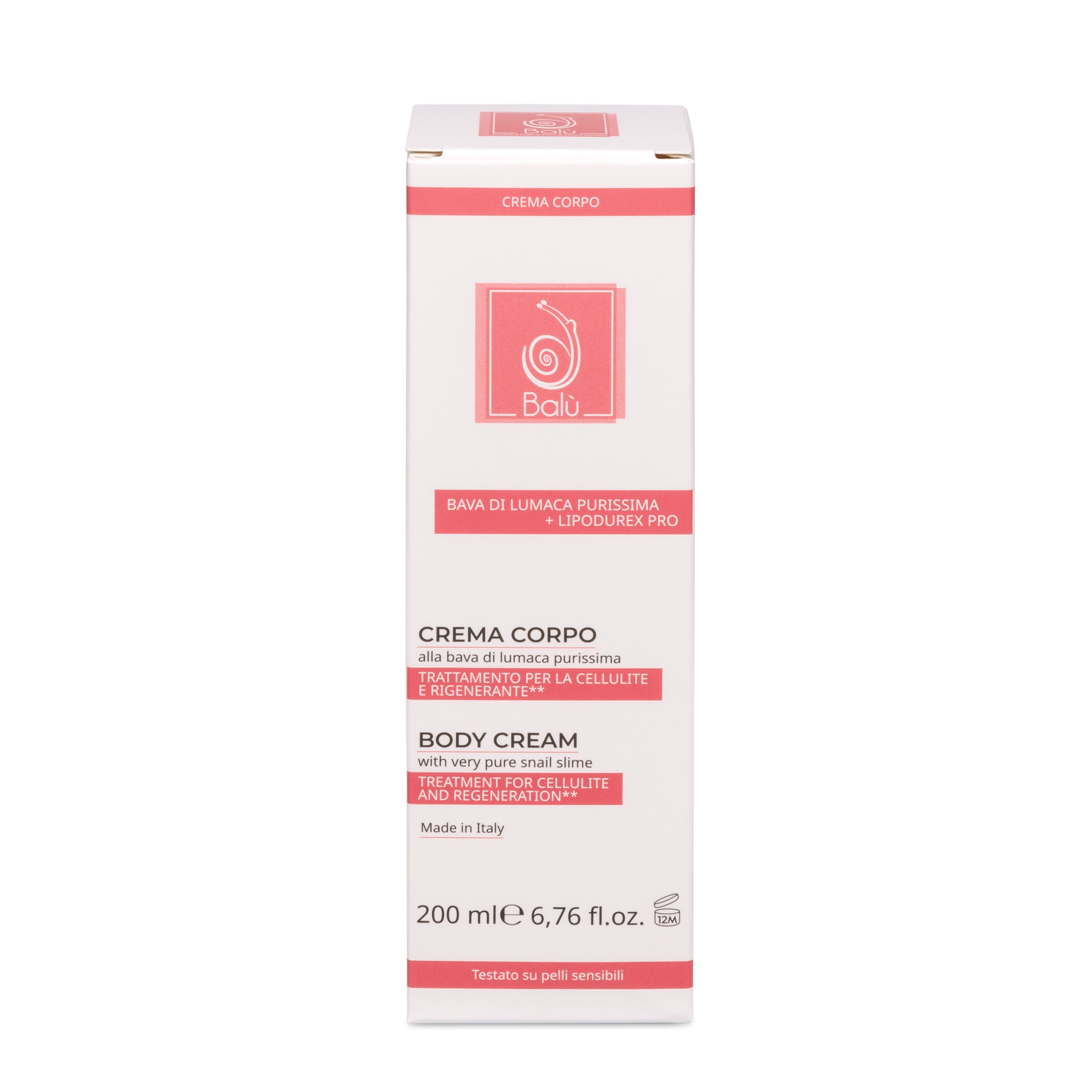 BALU' - CREMA CORPO CELLULITE BAVA DI LUMACA PURISSIMA