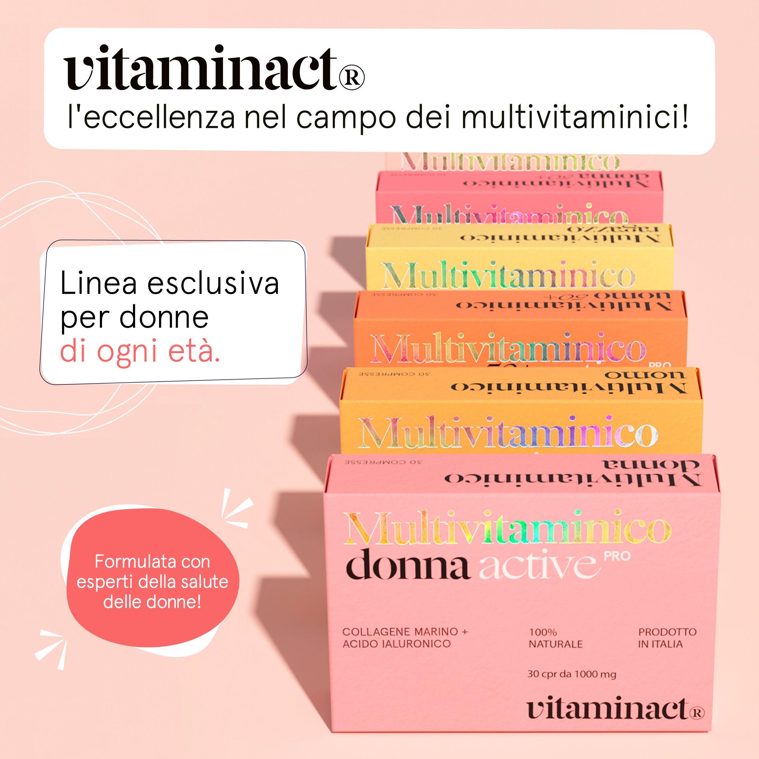 Vitaminact - Multivitaminico Donna Active pro