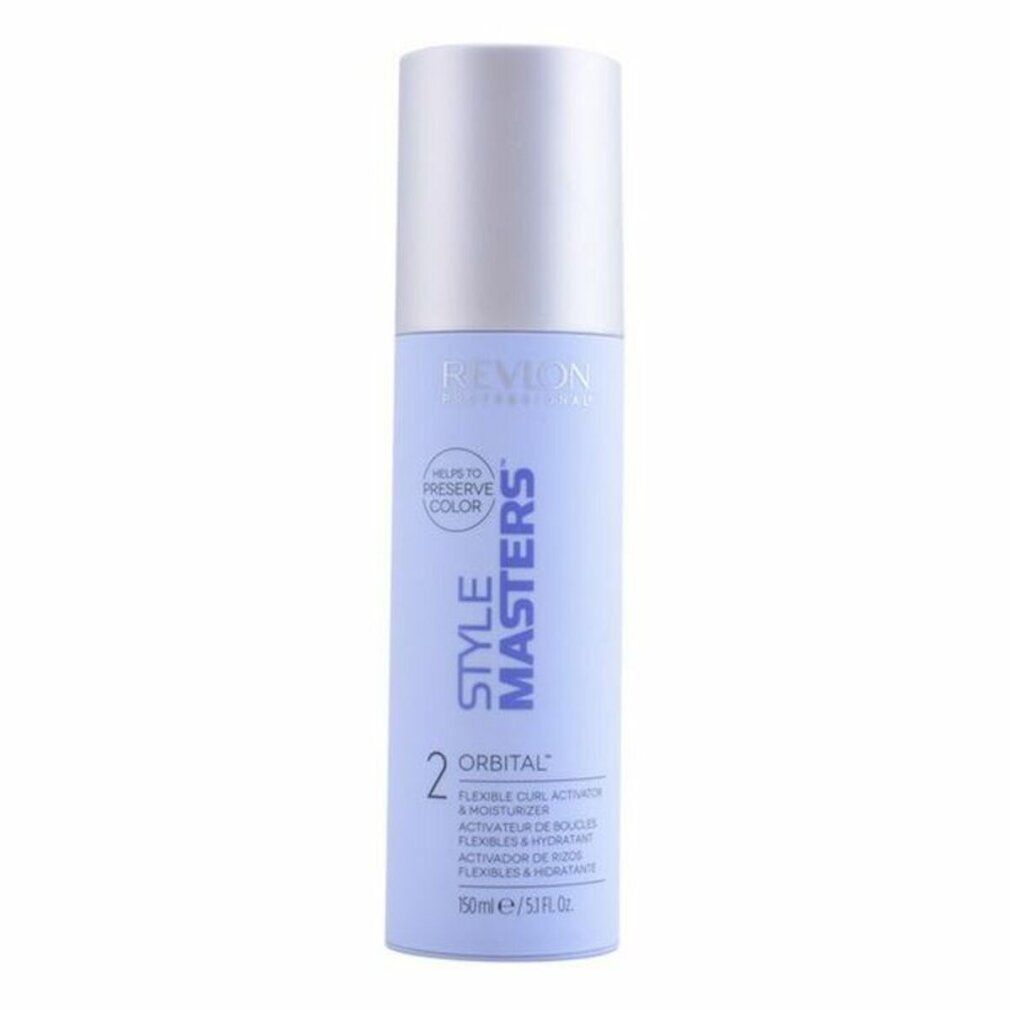 Revlon Style Masters 2 Orbital. Flacone con vaporizzatore. Flacone blu con informazioni sul prodotto. Contiene 150ml.