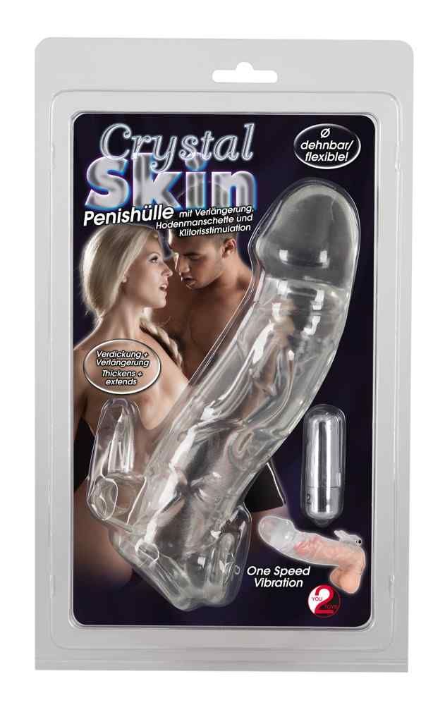 Manicotto per pene cristallino Vibro