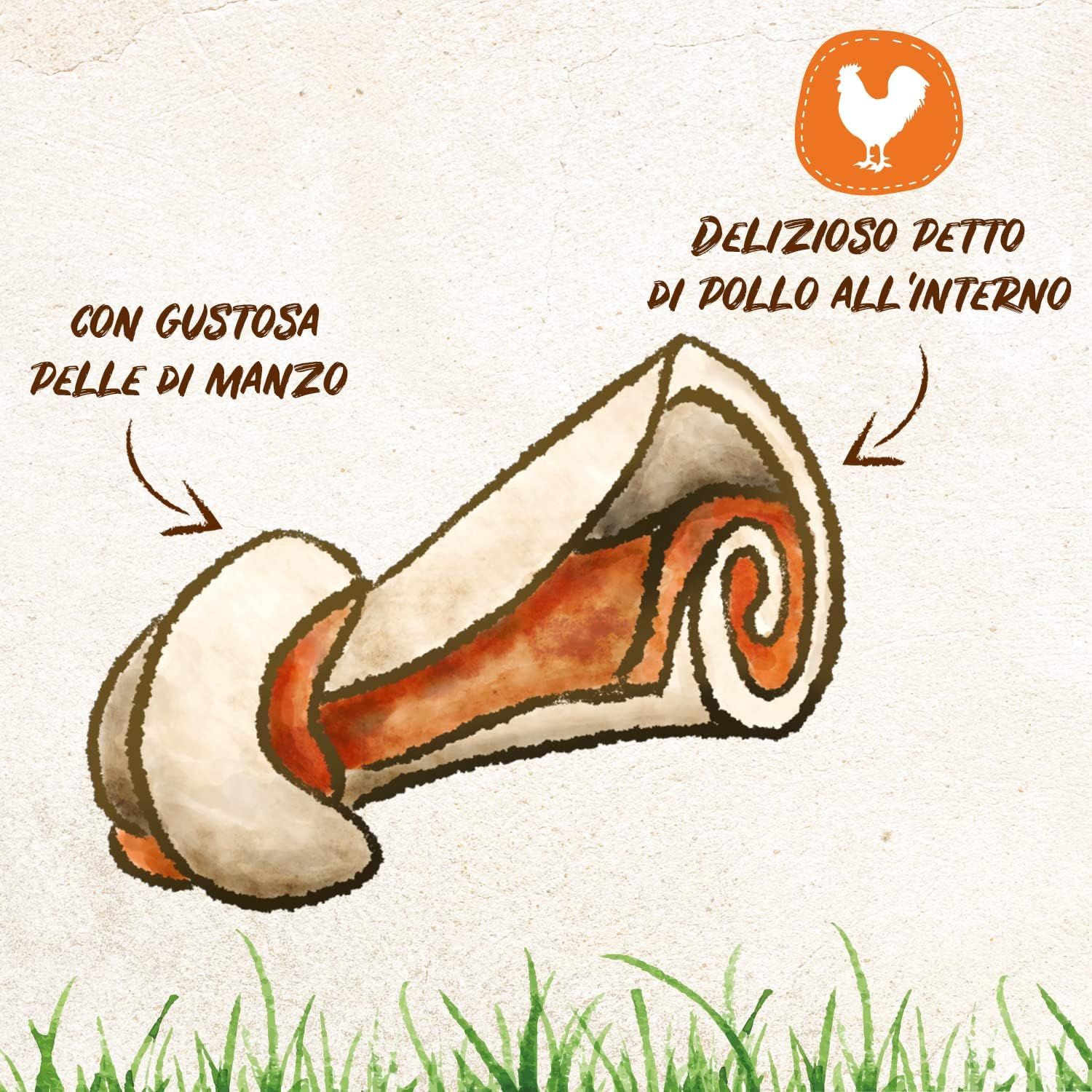 8in1 Delights Chicken Osso XS