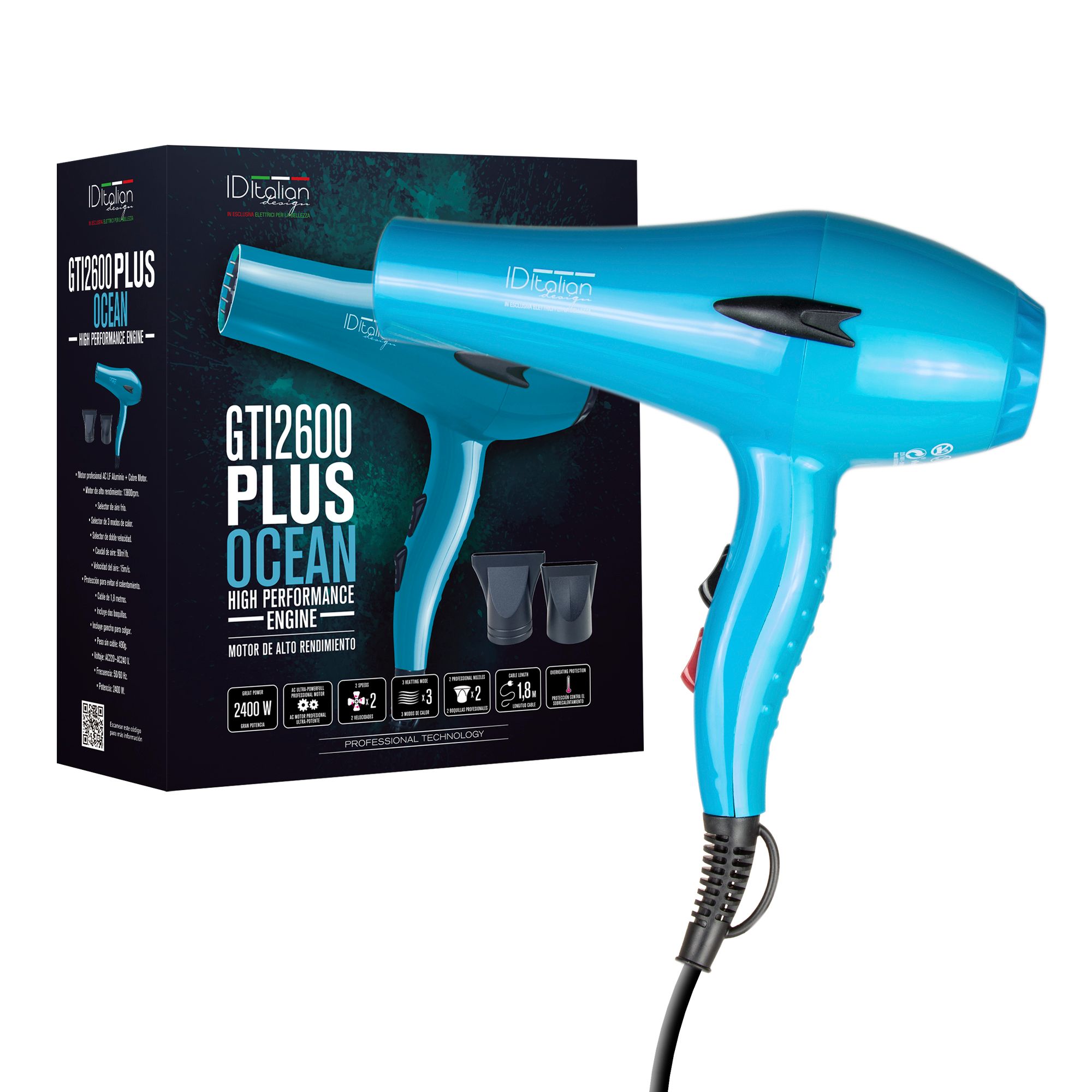 Asciugacapelli professionale 2600 Ocean Plus