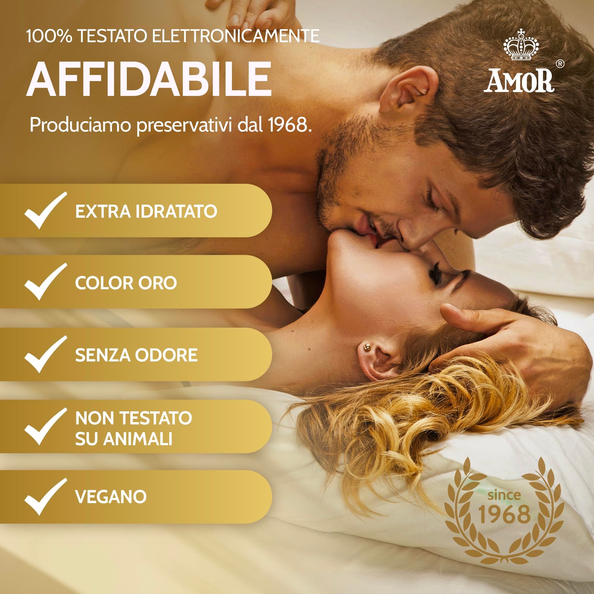 AMOR Gold Preservativi 53mm