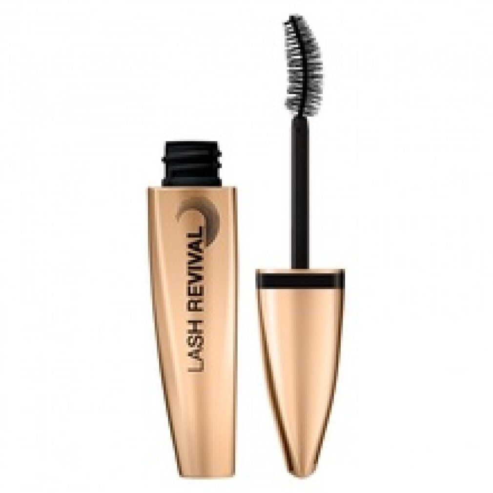 Tubetto mascara dorato con spazzola nera. Scritta: LASH REVIVAL.