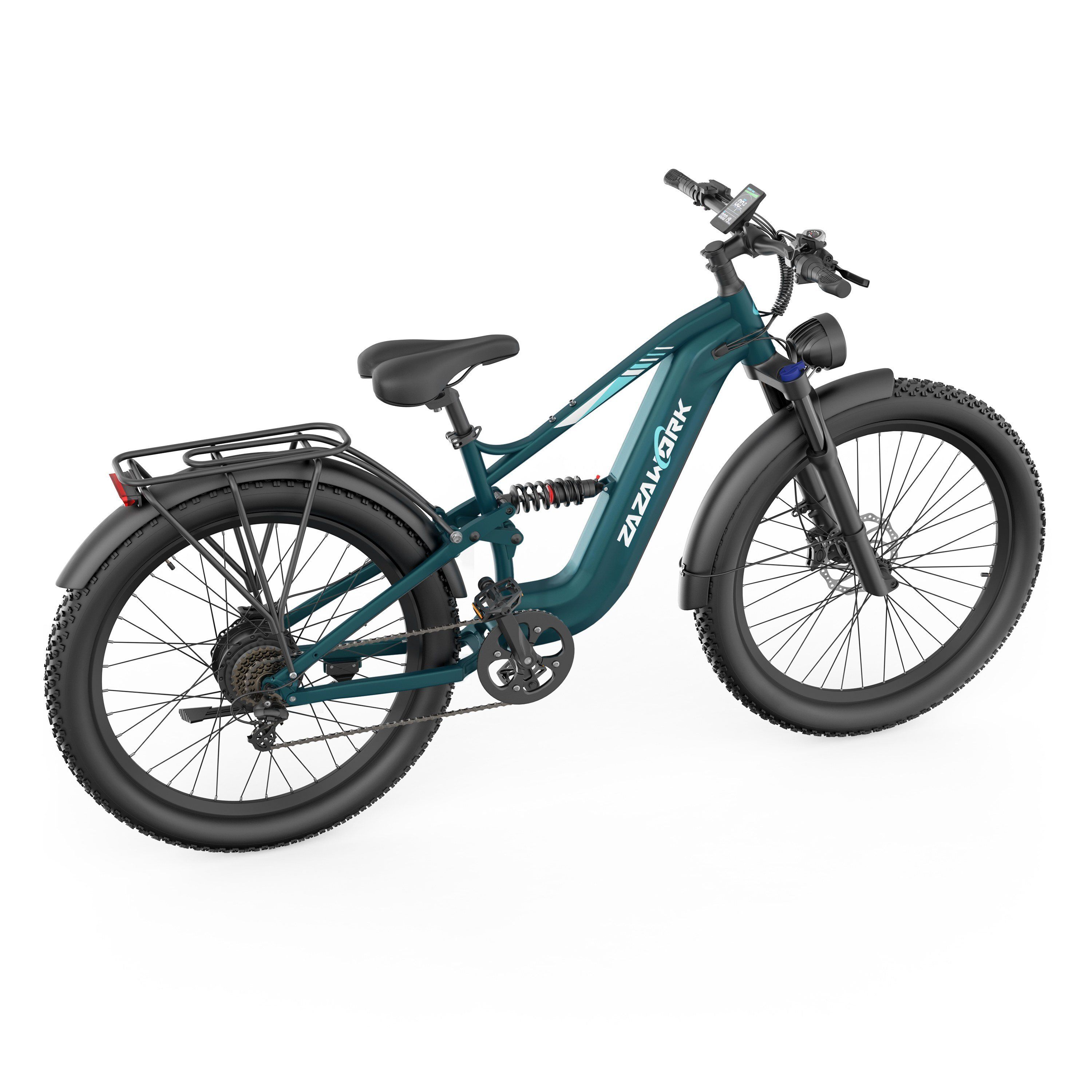 ZAZAWORK CF500 Mountain bike elettrica, batteria da 48 V 20 Ah, autonomia di 90 km