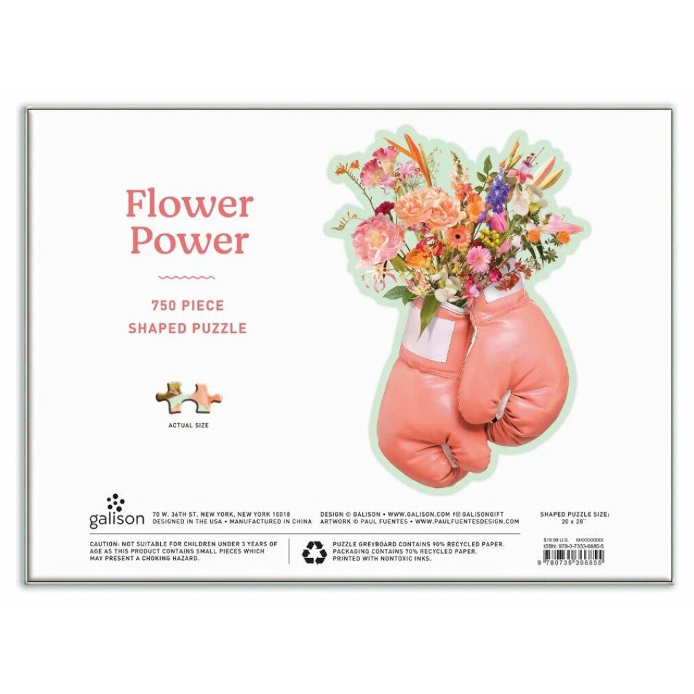galison Puzzle di forme Il potere dei fiori 750 pezzi