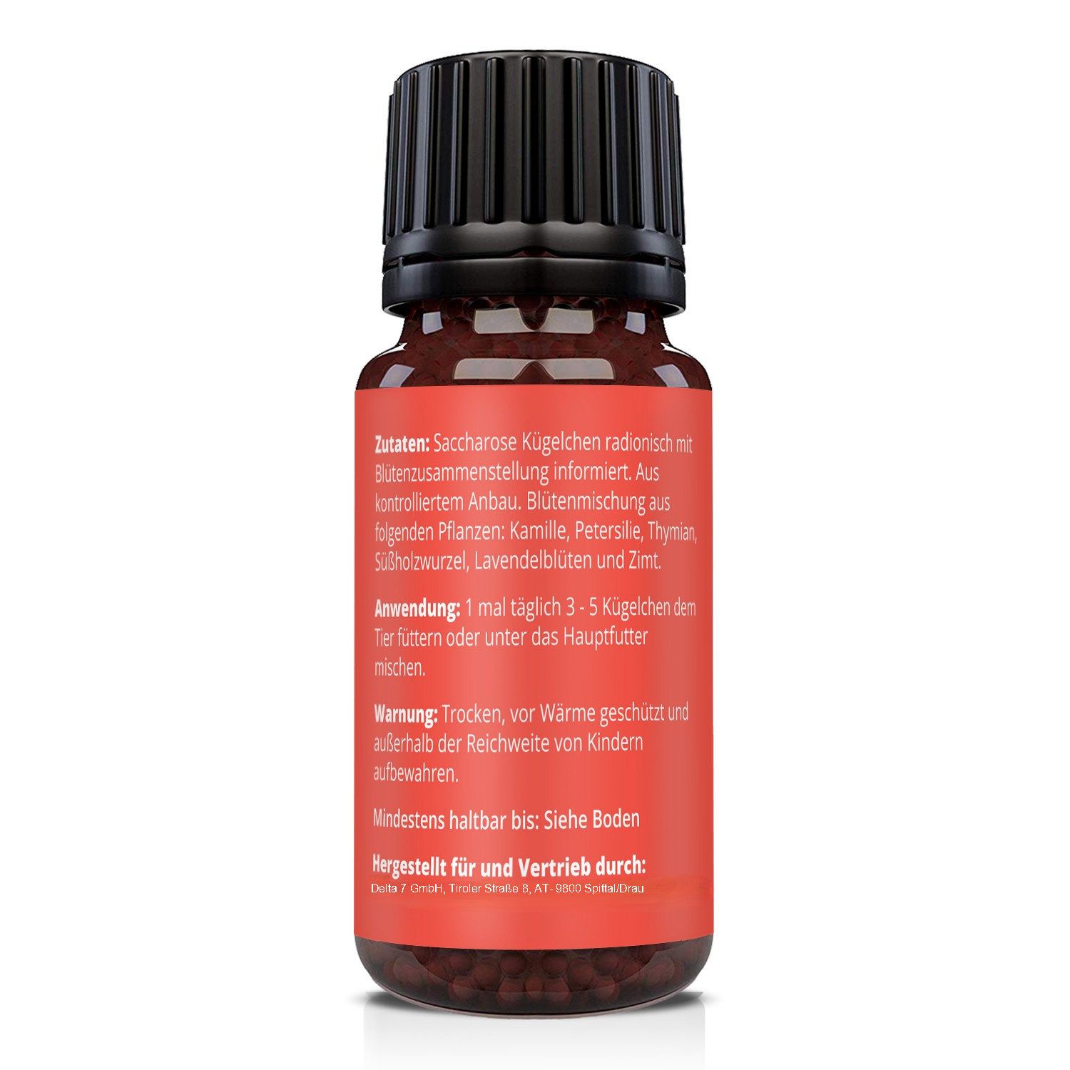 Retro del flacone Gelenk Vital con ingredienti dettagliati e istruzioni per l'uso su etichetta rossa.