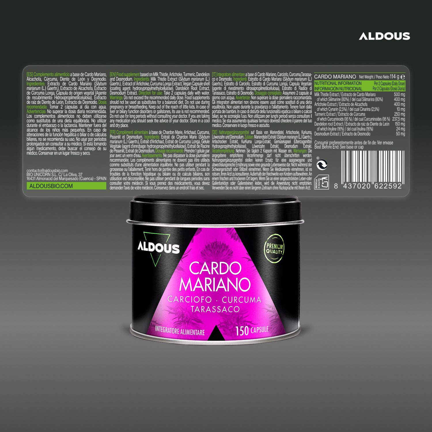 Aldous - Cardo Marino - Detox Fegato e Intestino