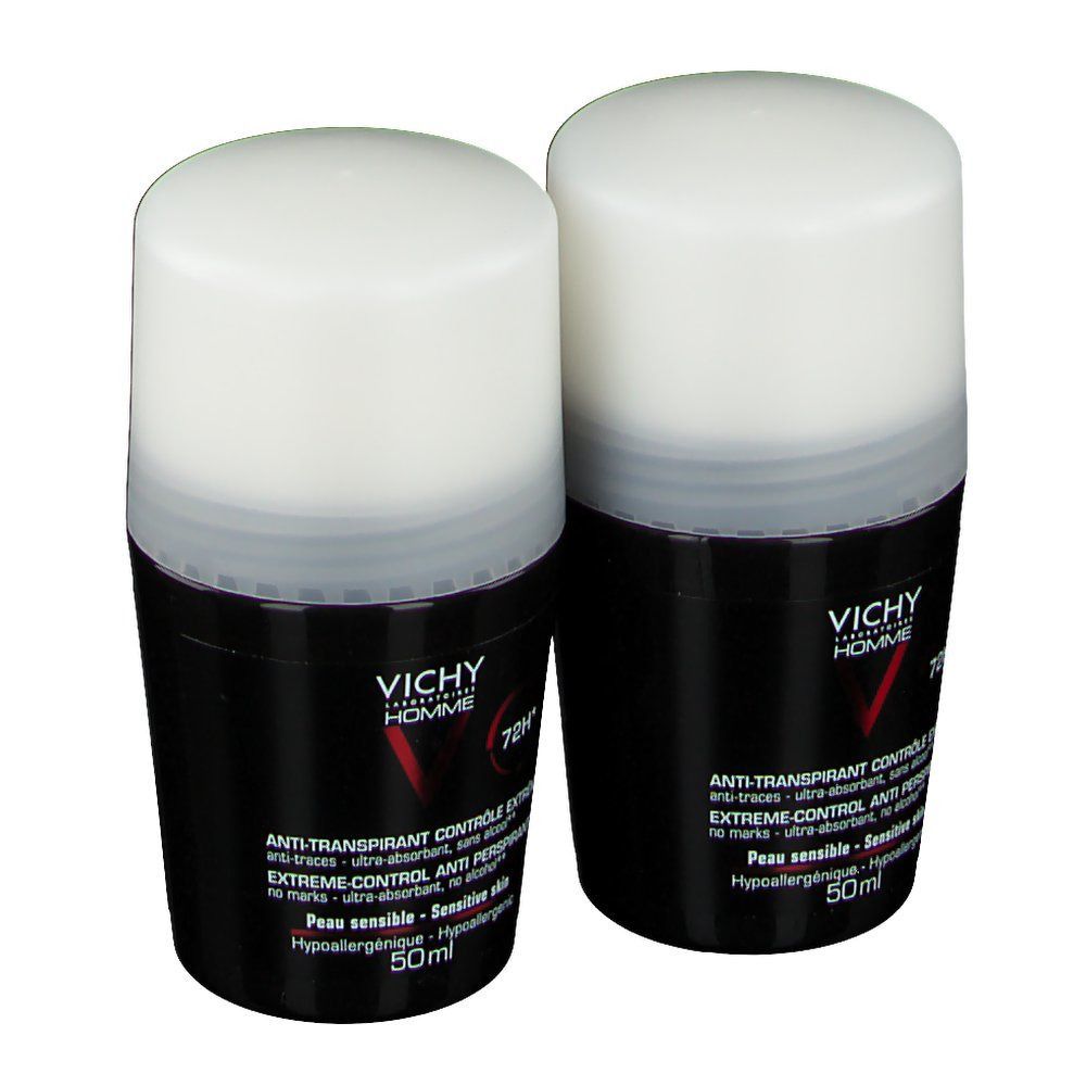 VICHY HOMME Antitraspirante Controllo Estremo 72h Duo Pack