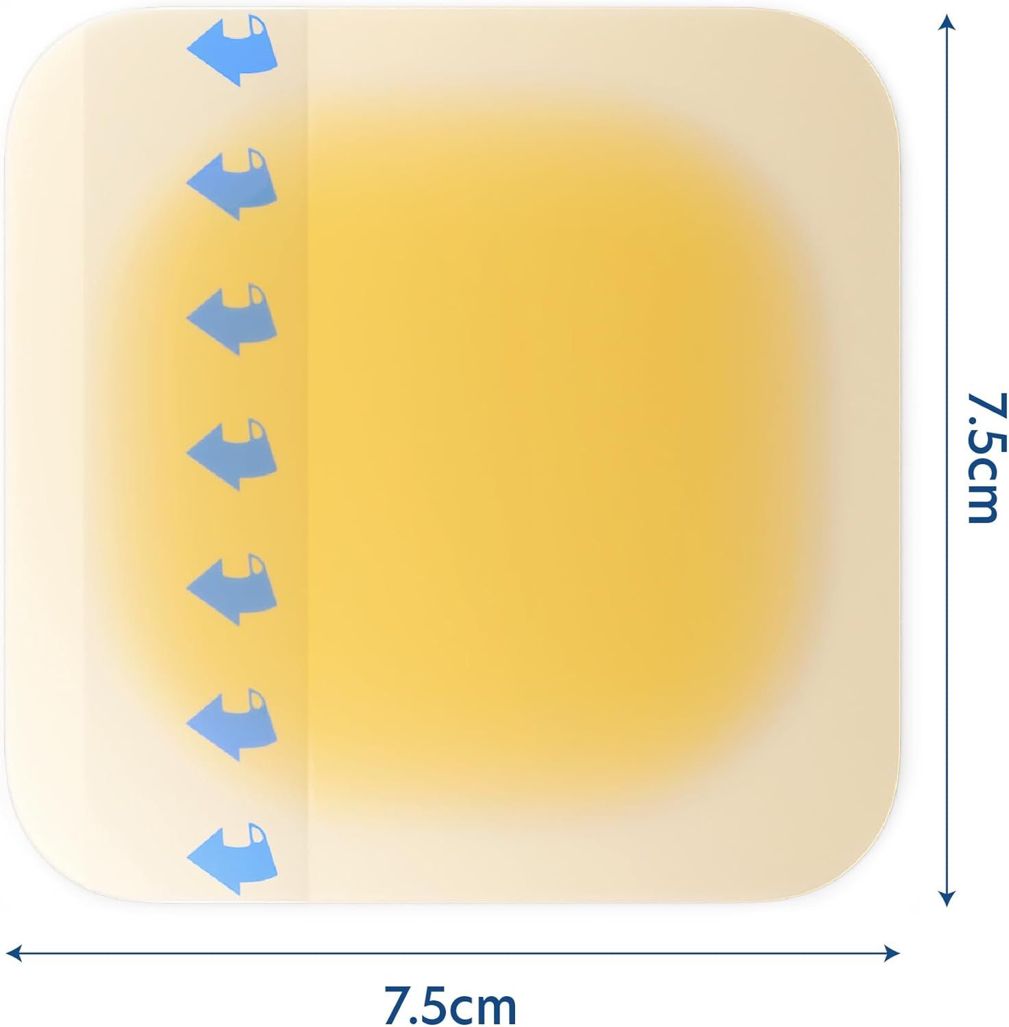 Medicazioni idrocolloidali sterili 7,5 cm x 7,5 cm Cutiderm