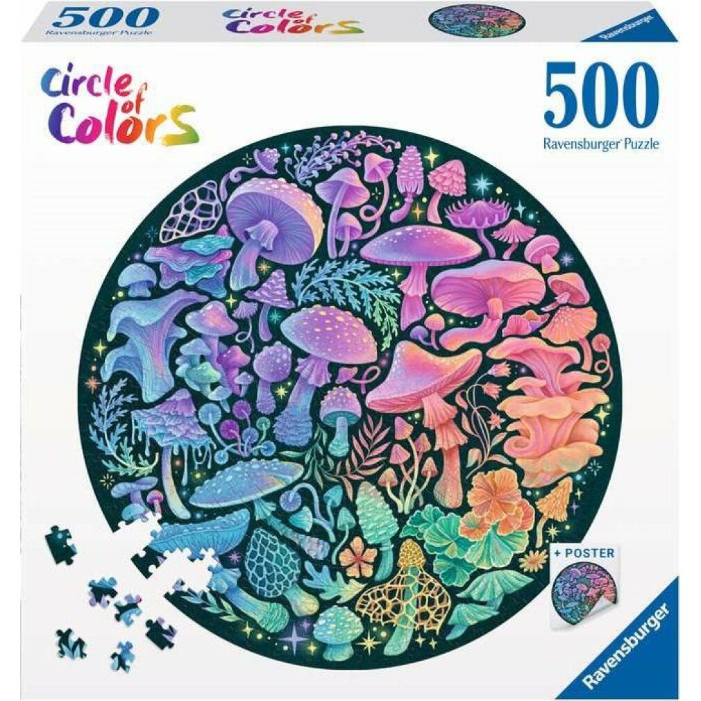 Puzzle da 500 Pezzi - Circle of Colors: Funghi