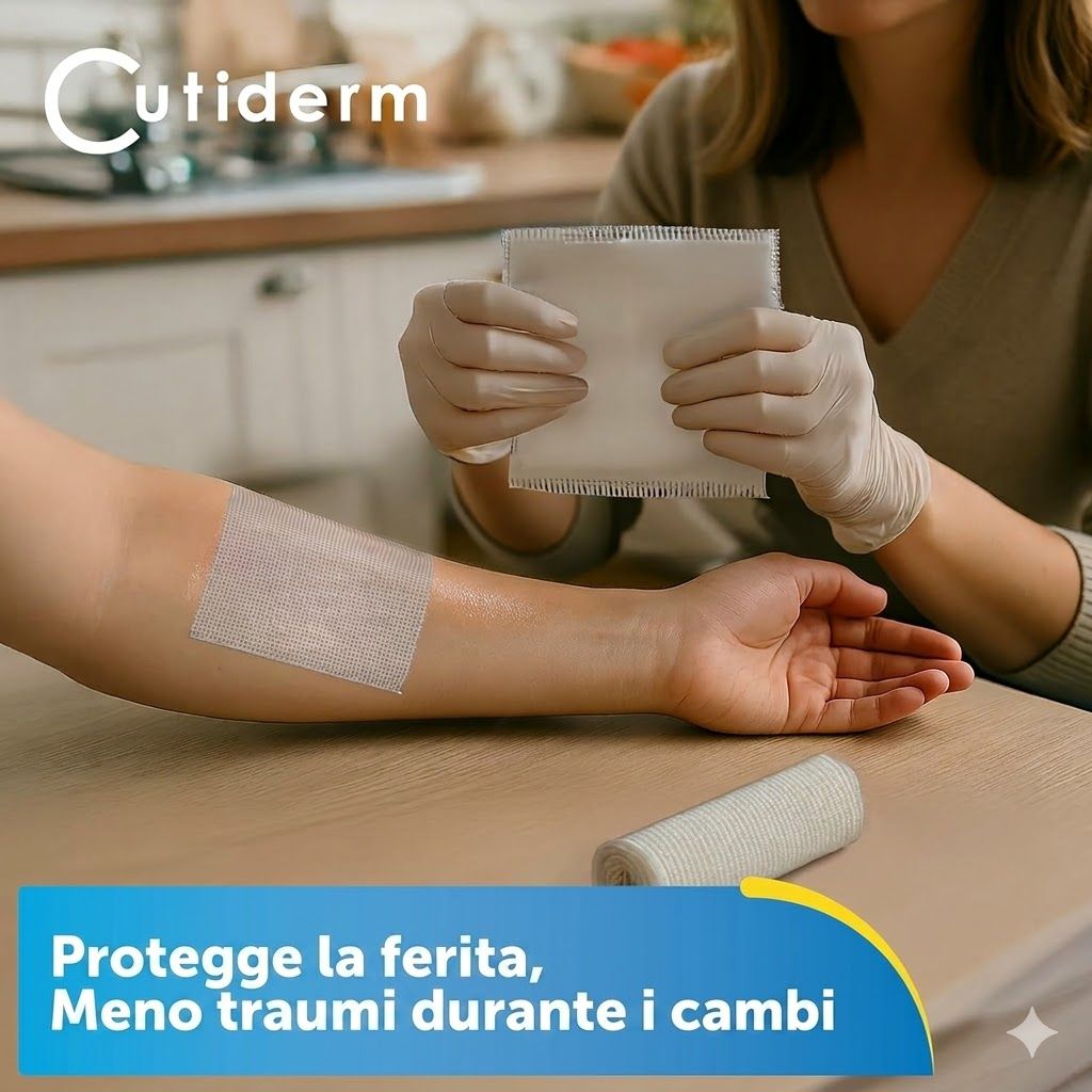 Compresse sterile in garza paraffinata 10 cm x 10 cm Cutiderm