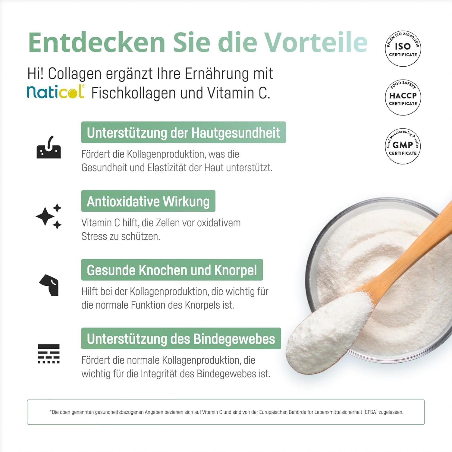 Bio Medical Pharma Collagene Marino in Polvere con Vitamina C