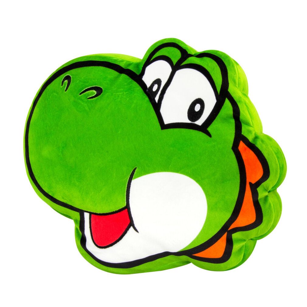 Peluche Nintendo - Testa di Yoshi - Cuscino di peluche (40 cm)