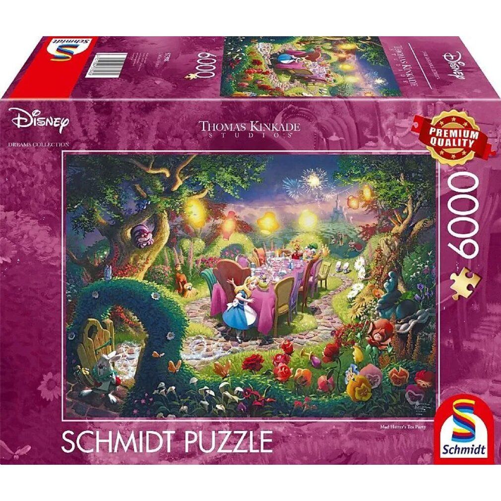 Disney - Il tè del Cappellaio matto, 6000 pezzi - puzzle