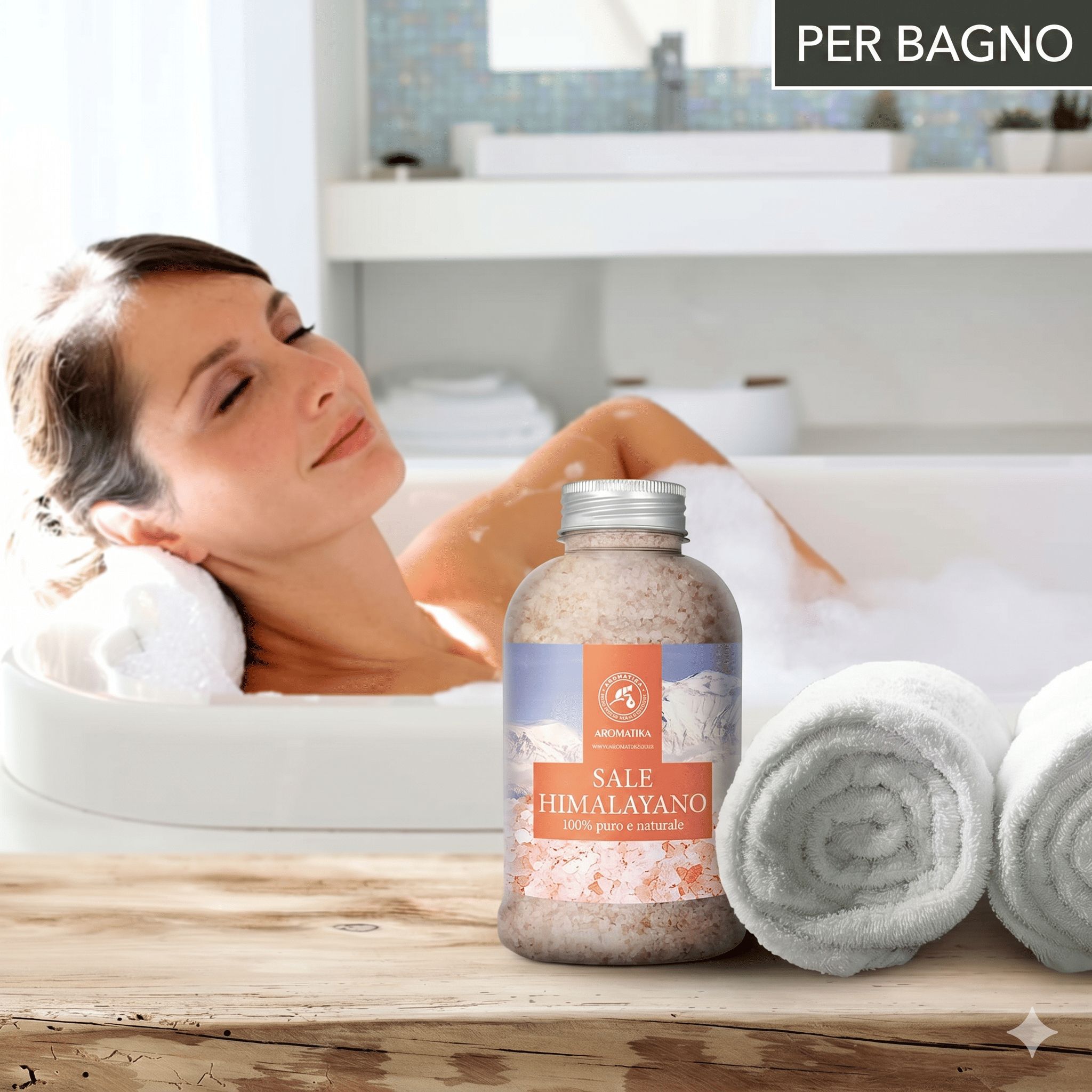 AROMATIKA Sale dell’Himalaya – sale rosa cristallino