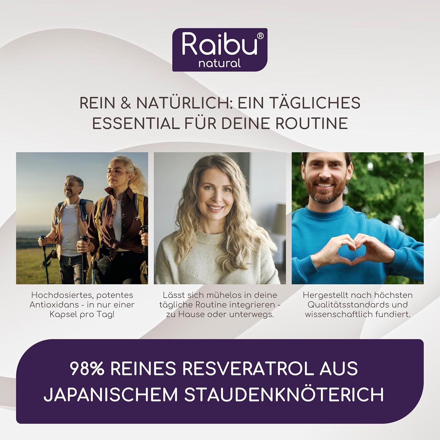 Resveratrolo Capsule 525 mg Alta Potenza - RAIBU