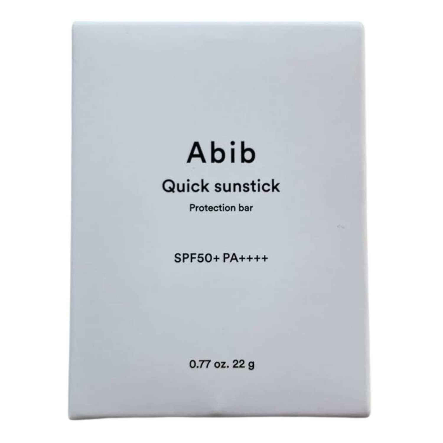 Confezione dell'ABIB Quick Sunstick Protection Bar SPF50+ PA++++, 22g.