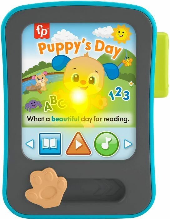 Mattel Fisher-Price Learning Fun Puppy Storyteller Baby giocattolo elettronico di apprendimento con