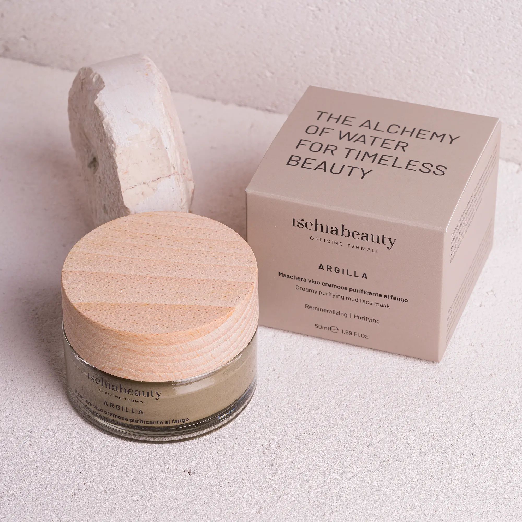 ischiabeauty Maschera viso cremosa purificante al fango