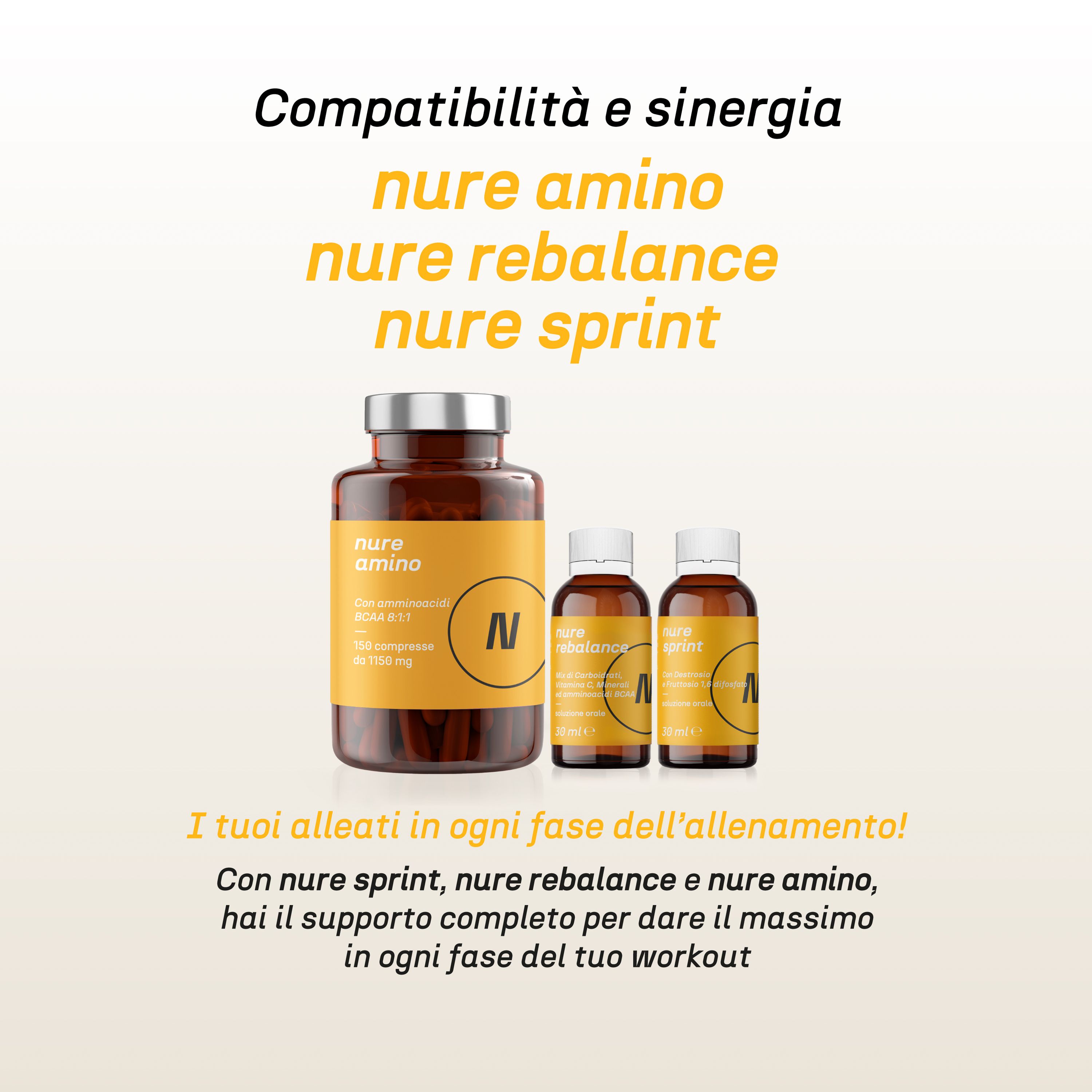 NURE PreStart - 6 Flaconi da 30 ml | pre workout | Ideale per ottimizzare le prestazioni fisiche