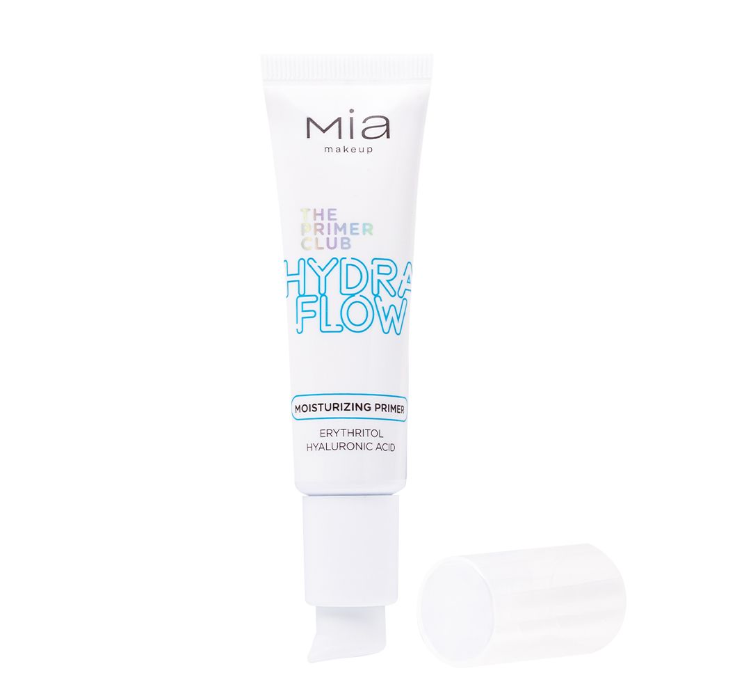 Mia Makeup - Hydra Flow Primer viso idratante con Acido Ialuronico. Per pelli secche
