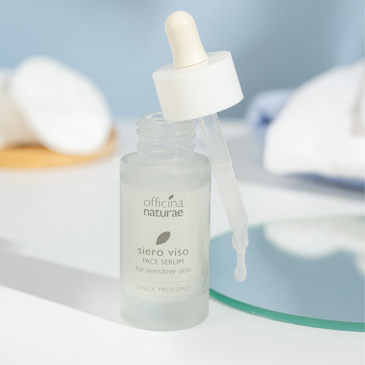 Officina Naturae Siero Viso per Pelle sensibile Senza Profumo