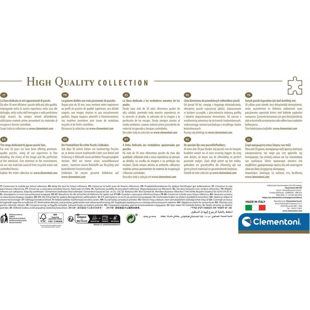 Puzzle da 1000 Pezzi Panorama - Across the River Themes