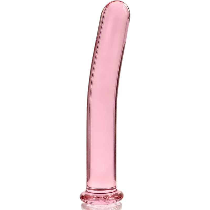 Modello 8 dildo borosilikatglas 14,5 x 2 cm rosa