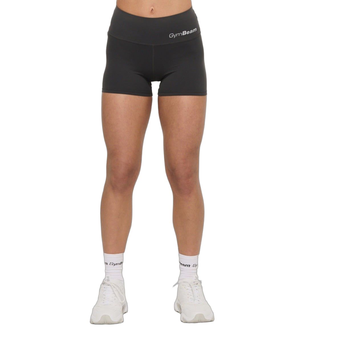 GymBeam Pantaloncini donna slim BEAT Charcoal