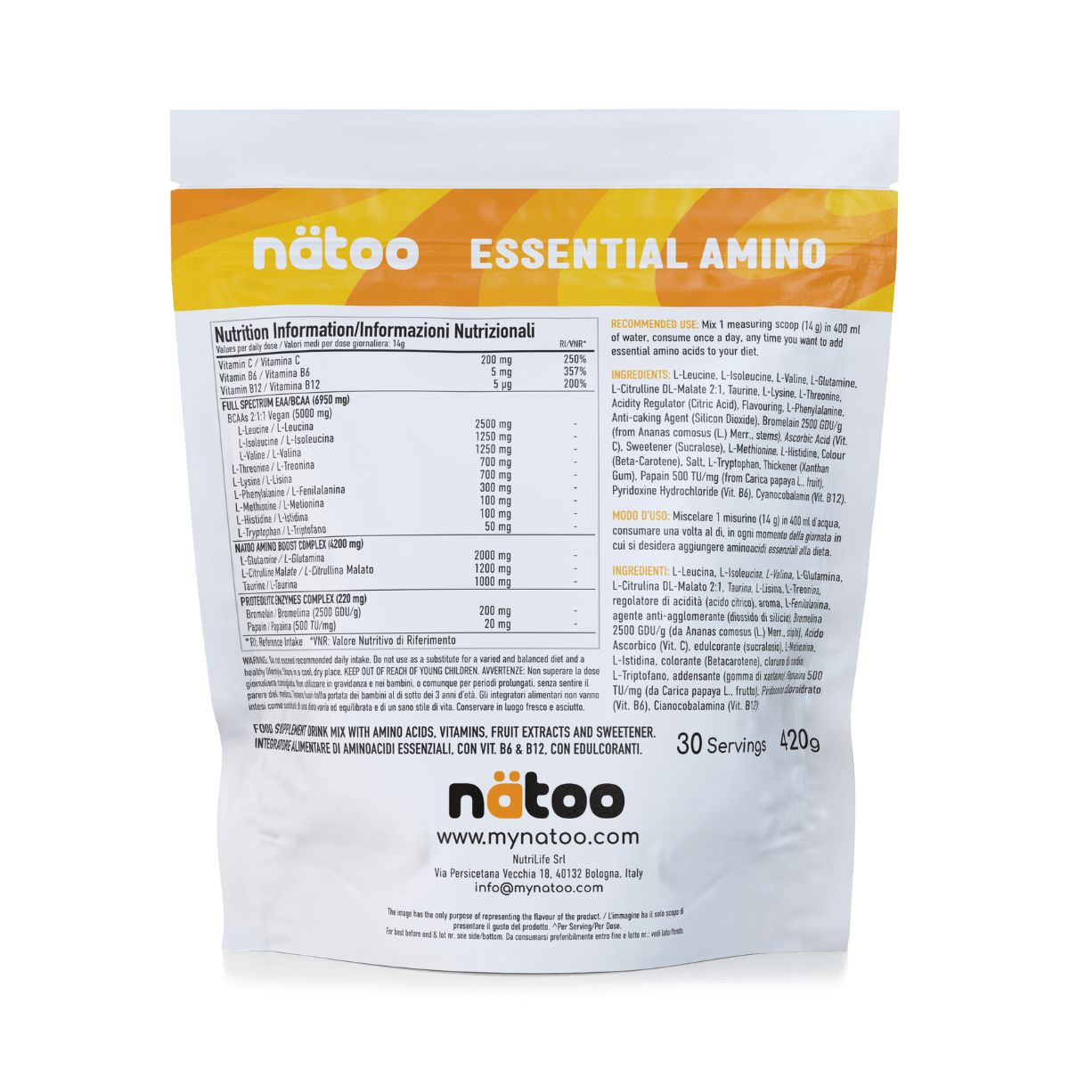 Natoo Essential Amino gusto Mango Margarita